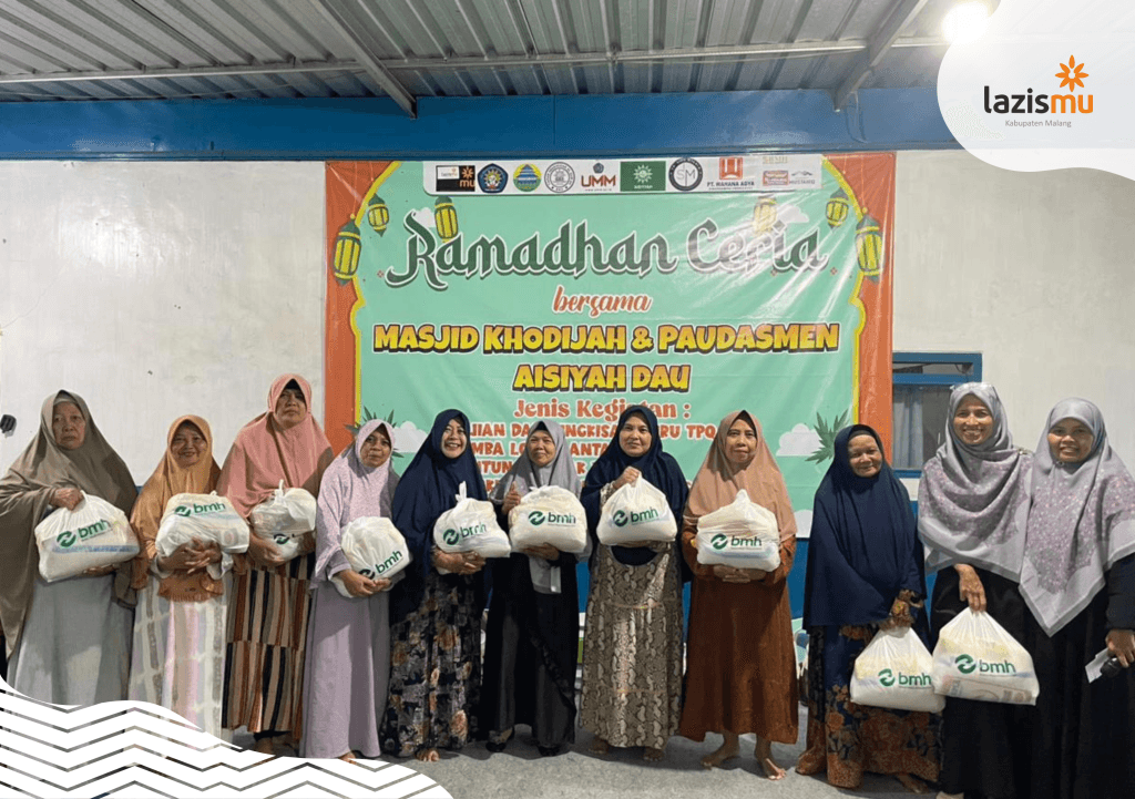 Ramadan Ceria 1447 H: Masjid Khadijah Dau Bagikan Ratusan Paket untuk Yatim, Dhuafa, dan Guru TPQ