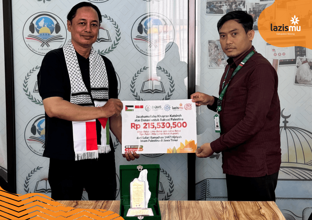 LAZISMU Jatim Salurkan Dana Bantuan untuk Palestina Melalui Yayasan DQWS