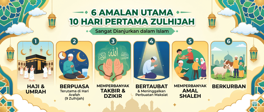 amalan utama di bulan Dzulhijjah