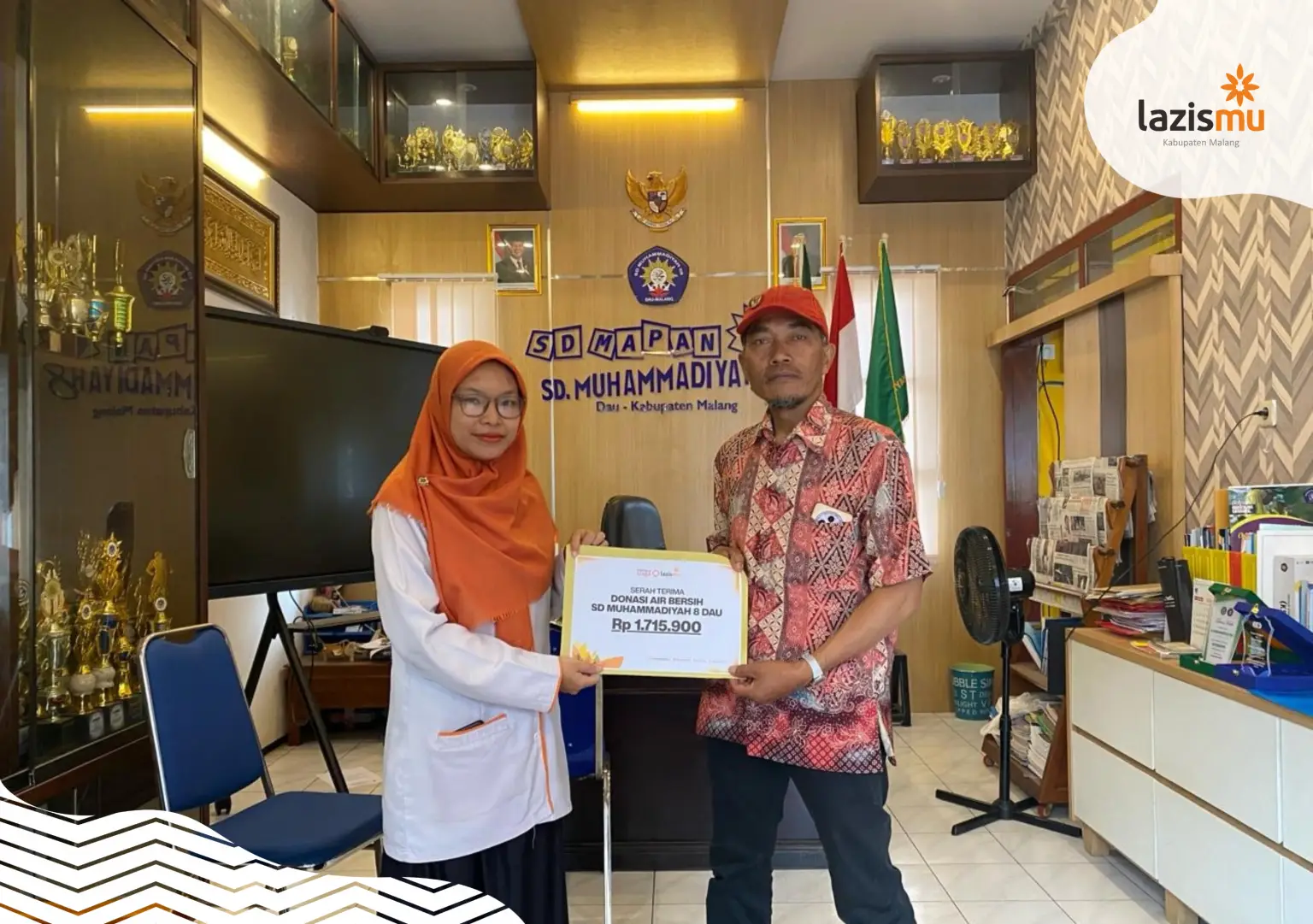 SD Muhammadiyah 08 Dau Salurkan Infaq Air Bersih untuk Warga Malang Selatan
